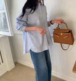 밑단 포인트 셔츠