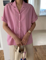 로건 브랜드 카라셔츠