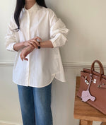 밑단 포인트 셔츠