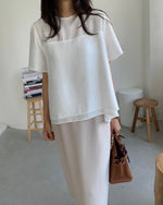 두겹 레아 블라우스