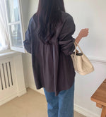 밑단 포인트 셔츠