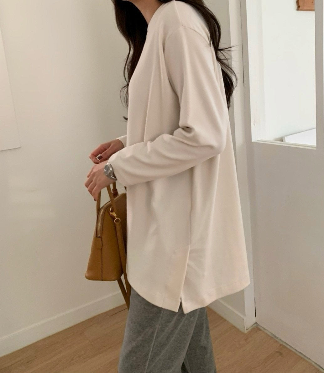 모니카 기모 레이어드 티셔츠