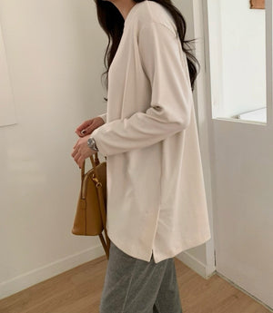 모니카 기모 레이어드 티셔츠