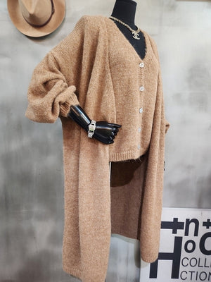 니트 조끼 가디건 set