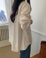 밑단 포인트 셔츠