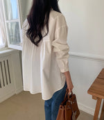 밑단 포인트 셔츠