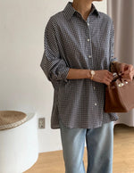 마들렌 잔체크 셔츠