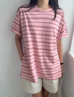 루즈 언발 단가라 티셔츠