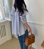 밑단 포인트 셔츠