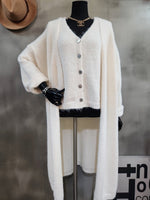 니트 조끼 가디건 set