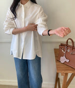 밑단 포인트 셔츠