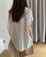 플라워 언더 주름블라
