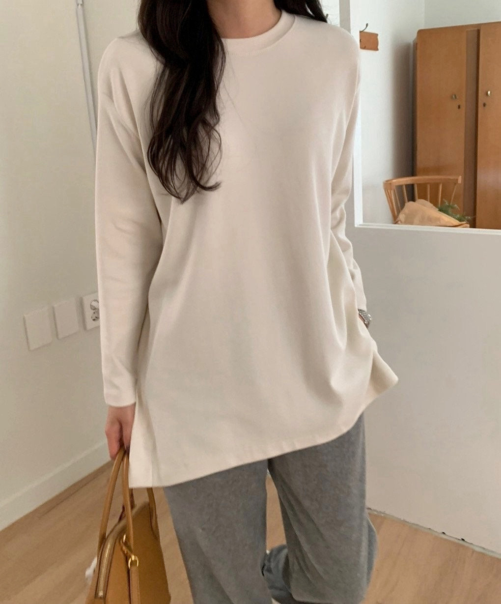 모니카 기모 레이어드 티셔츠