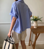 모노 미니 반팔 셔츠